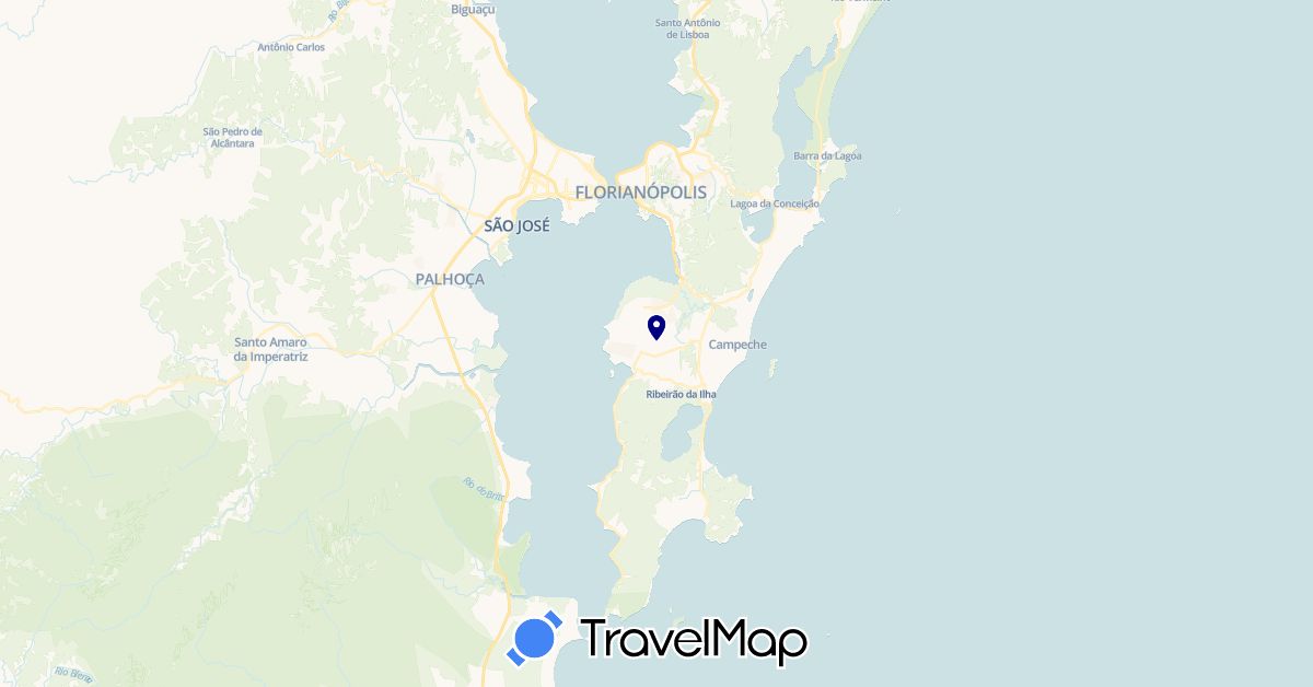 TravelMap itinerary: driving in Brazil (South America)